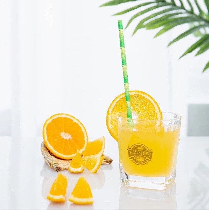 Biodegradable Bamboo Paper Drinking Straws 500 Wholesale Cost Tiki Party Wedding