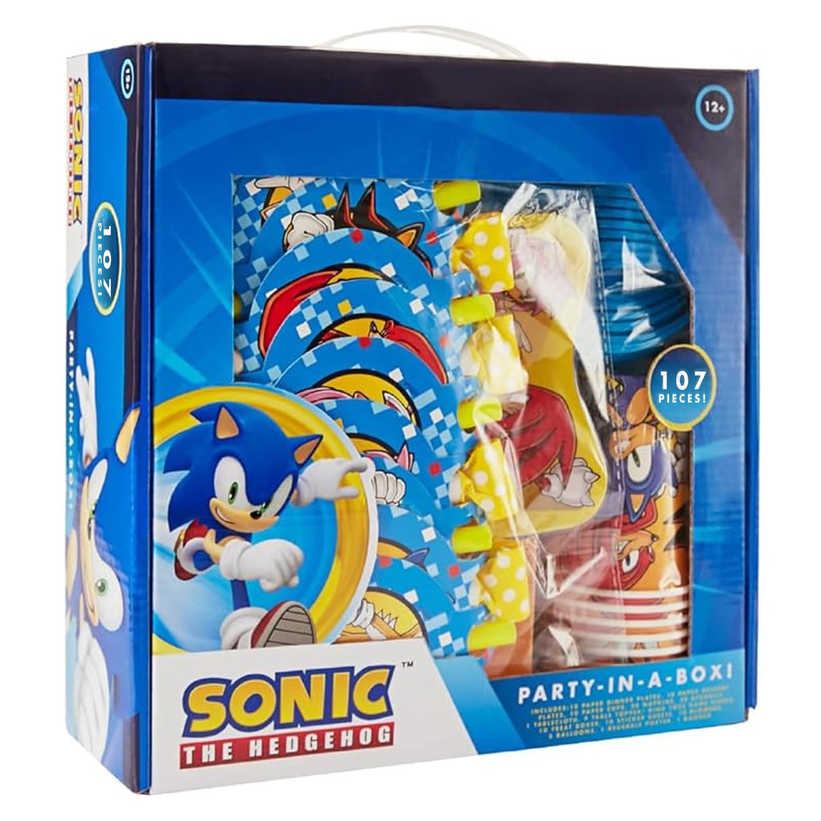 Sonic The Hedgehog Birthday Party Kit – Complete Supplies for 10, Video Game The