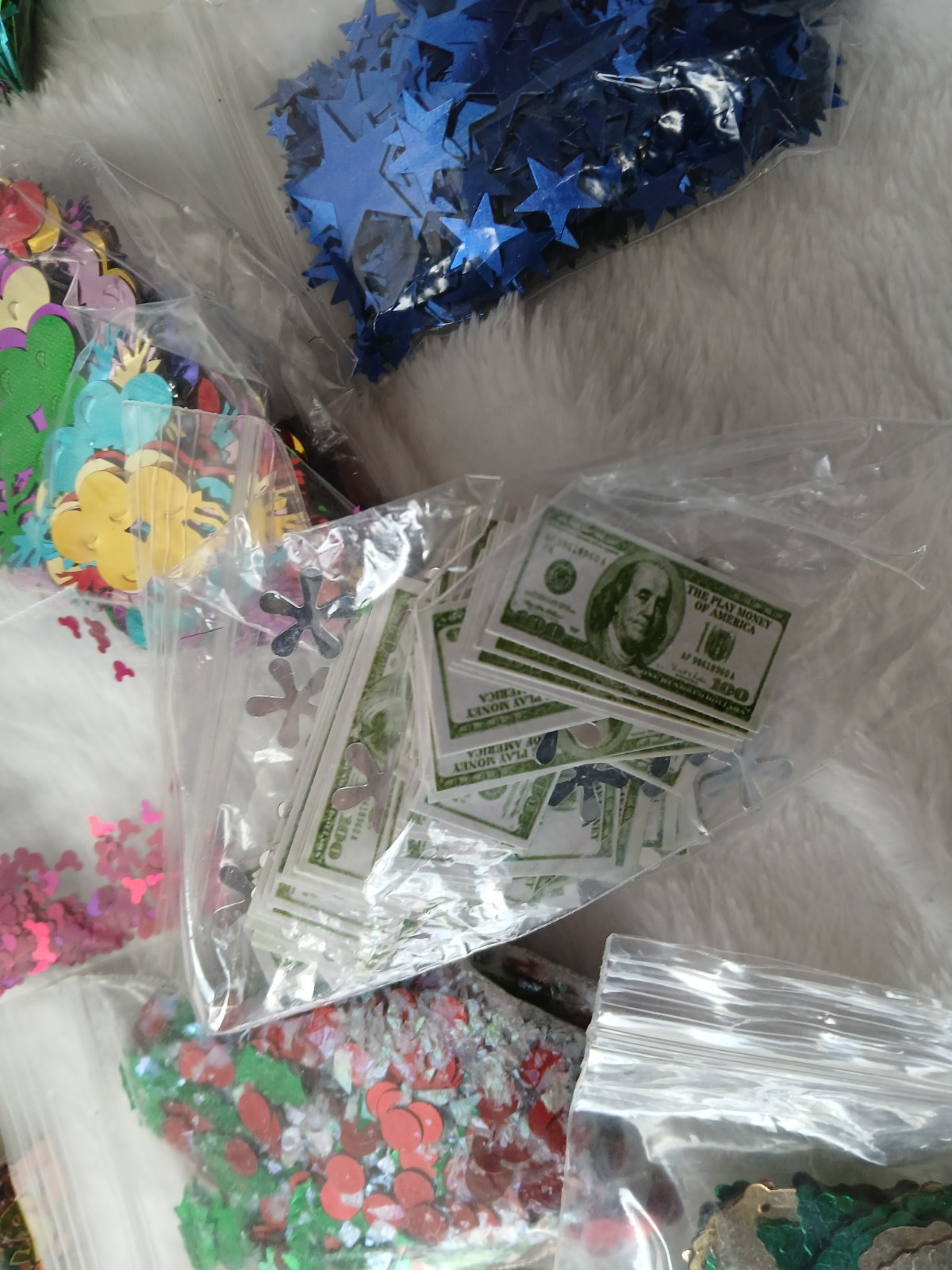 Lot – Multi Packs of Confetti Scatters Variety Stars Hearts Mickey Numbers etc