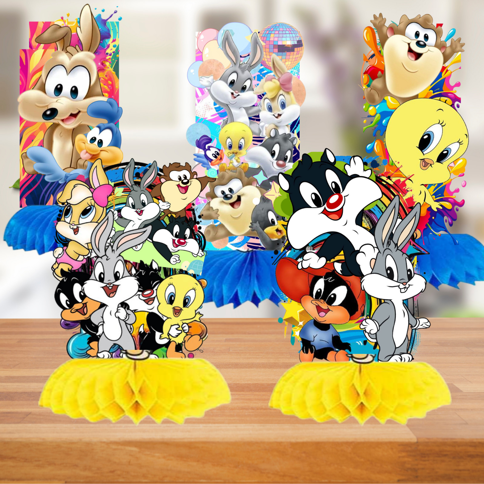 Looney tunes baby plate cup birthday party supplies favor centerpiece decoration