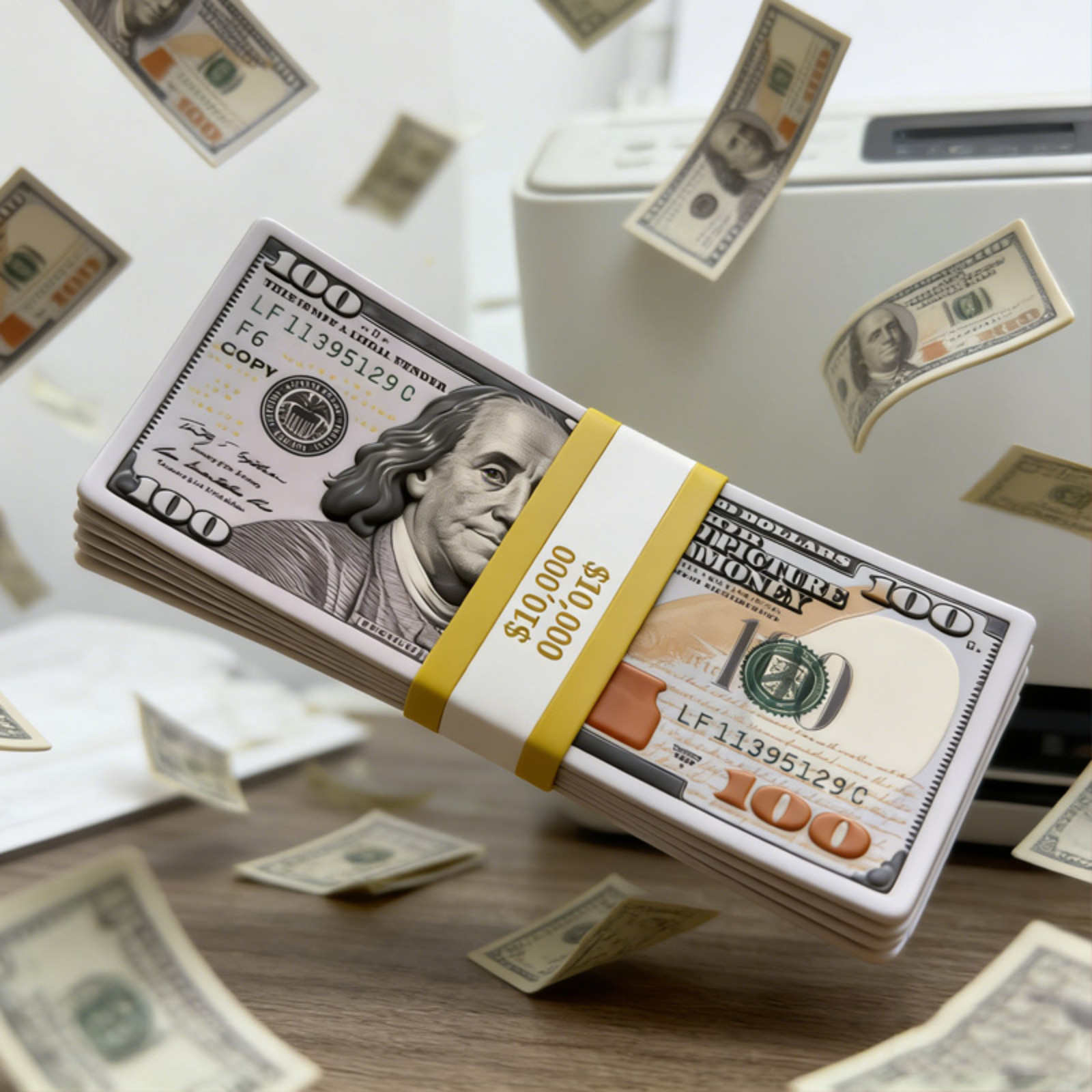 Fake Dollars Money Movie Prop Games Prank $100 Bills 100 Sheets
