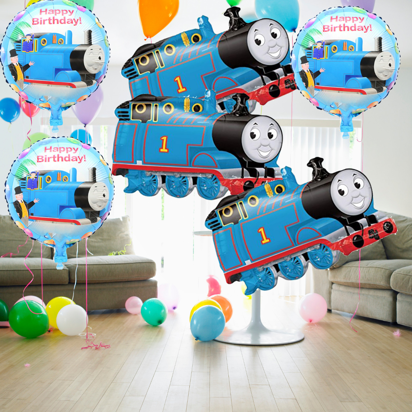 THOMAS TRAIN birthday party supplies favor centerpiece decoration event balloon