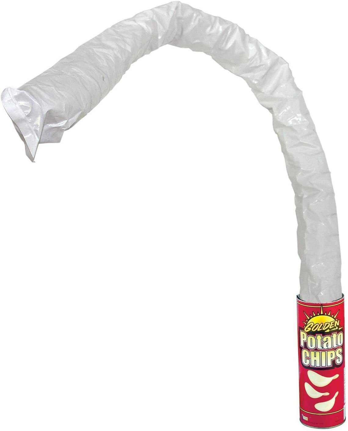 Potato Chips Snake Can Spring Pop – Fun Classic GaG Prank Joke Clown Party Toy