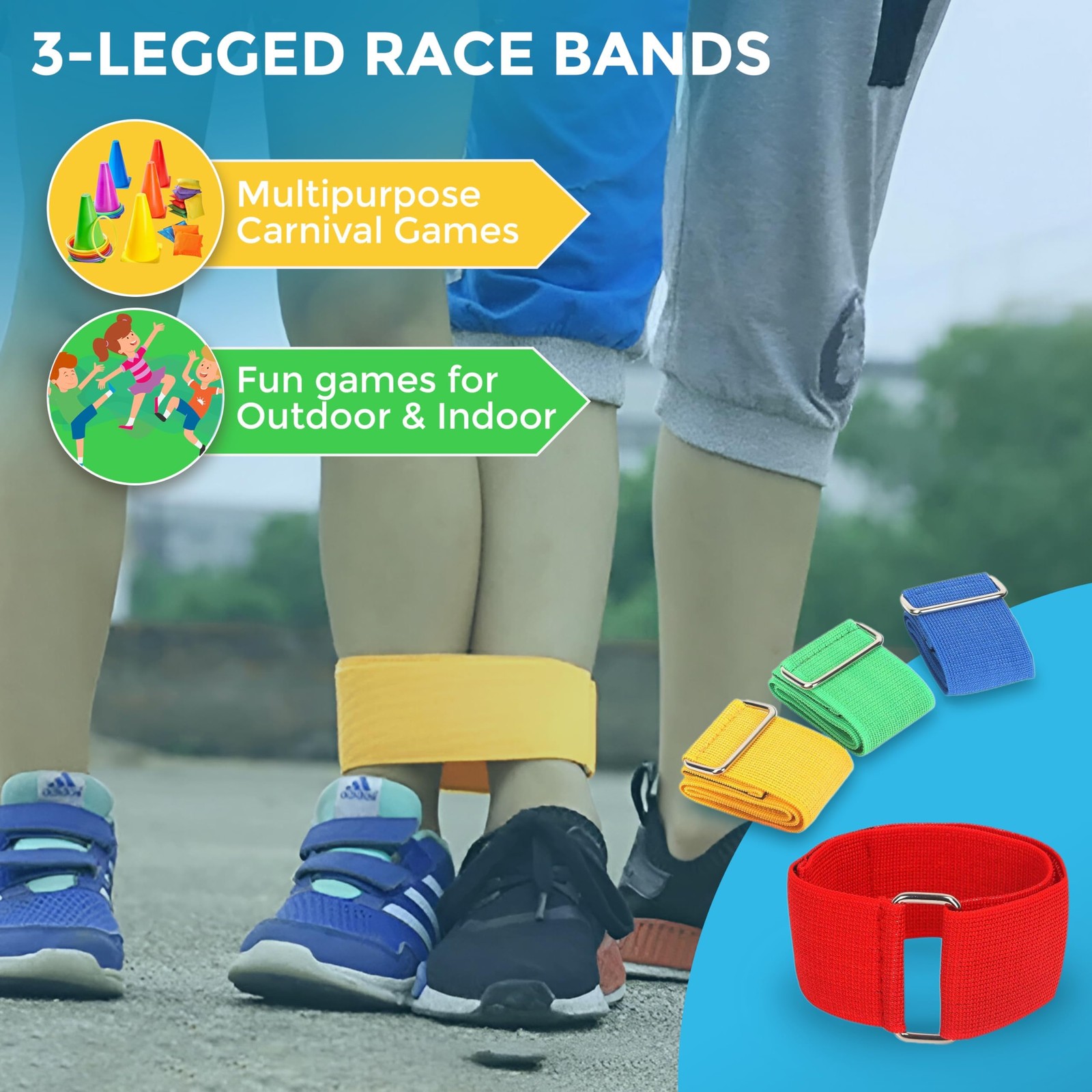 53 Pcs Outdoor Games for Kids & Adults – Field Day & Lawn Carnival Games | Ri…