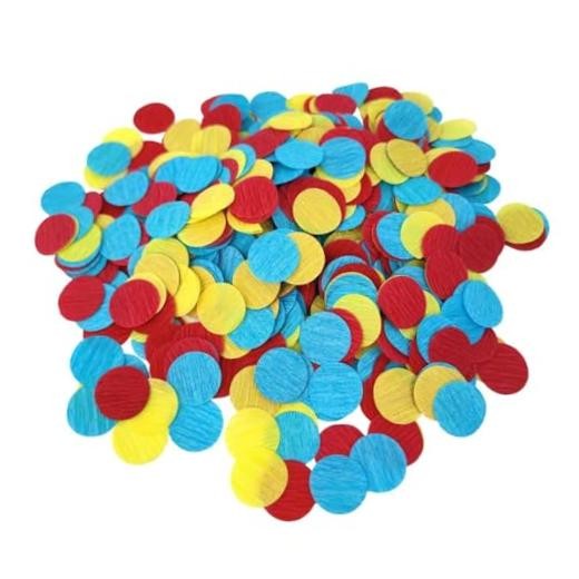 Carnival Circus Table Confetti Red/Yellow/Blue 1 Inch