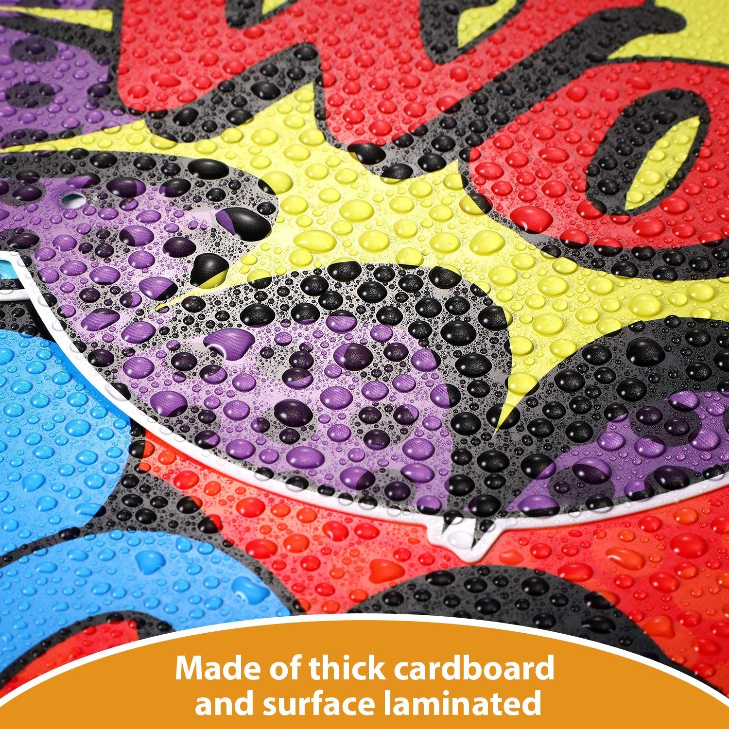 Hero Themed Cutouts, Fun Party Supplies, Wall Banner Decor, Multicolor
