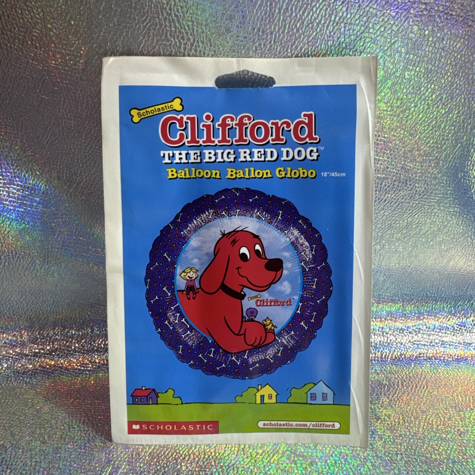 vintage 2002 Clifford the big red dog mylar balloon new in package
