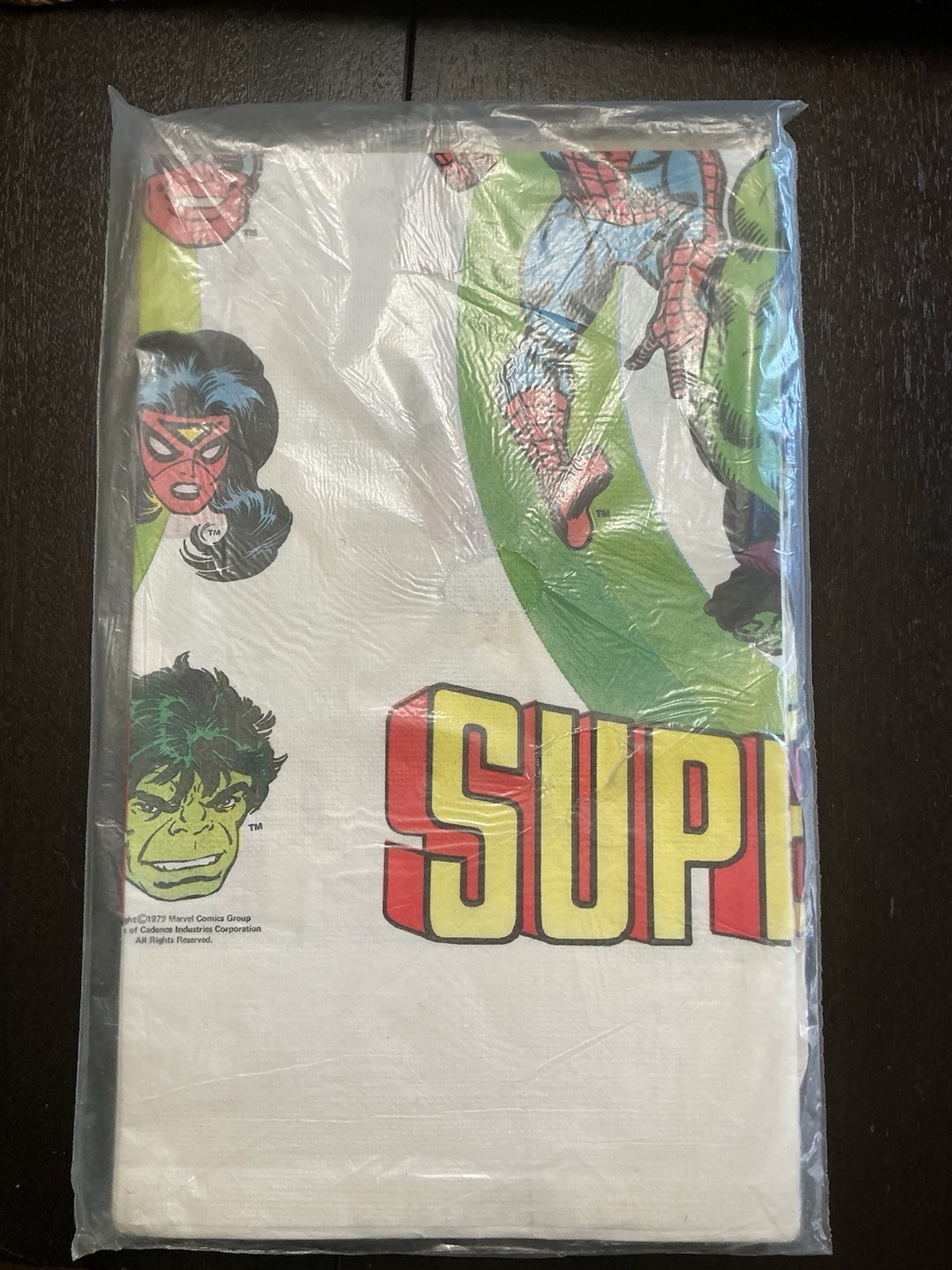 Vintage 1978 Reed Table Cover Marvel Superheroes NOS
