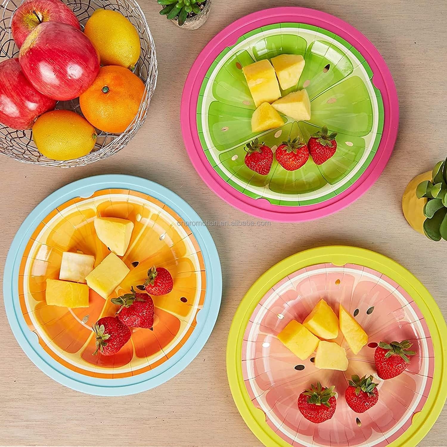 Paper Plate Holders 24 Pack 10″ Heavy Duty Plastic Paper Plate Holder