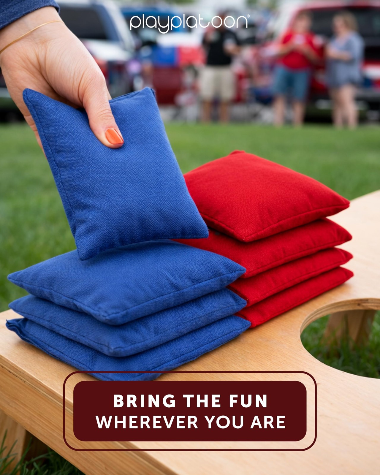 Play Platoon Premium Weather Resistant Duck – Set Of 8 Bean For Corn Hole