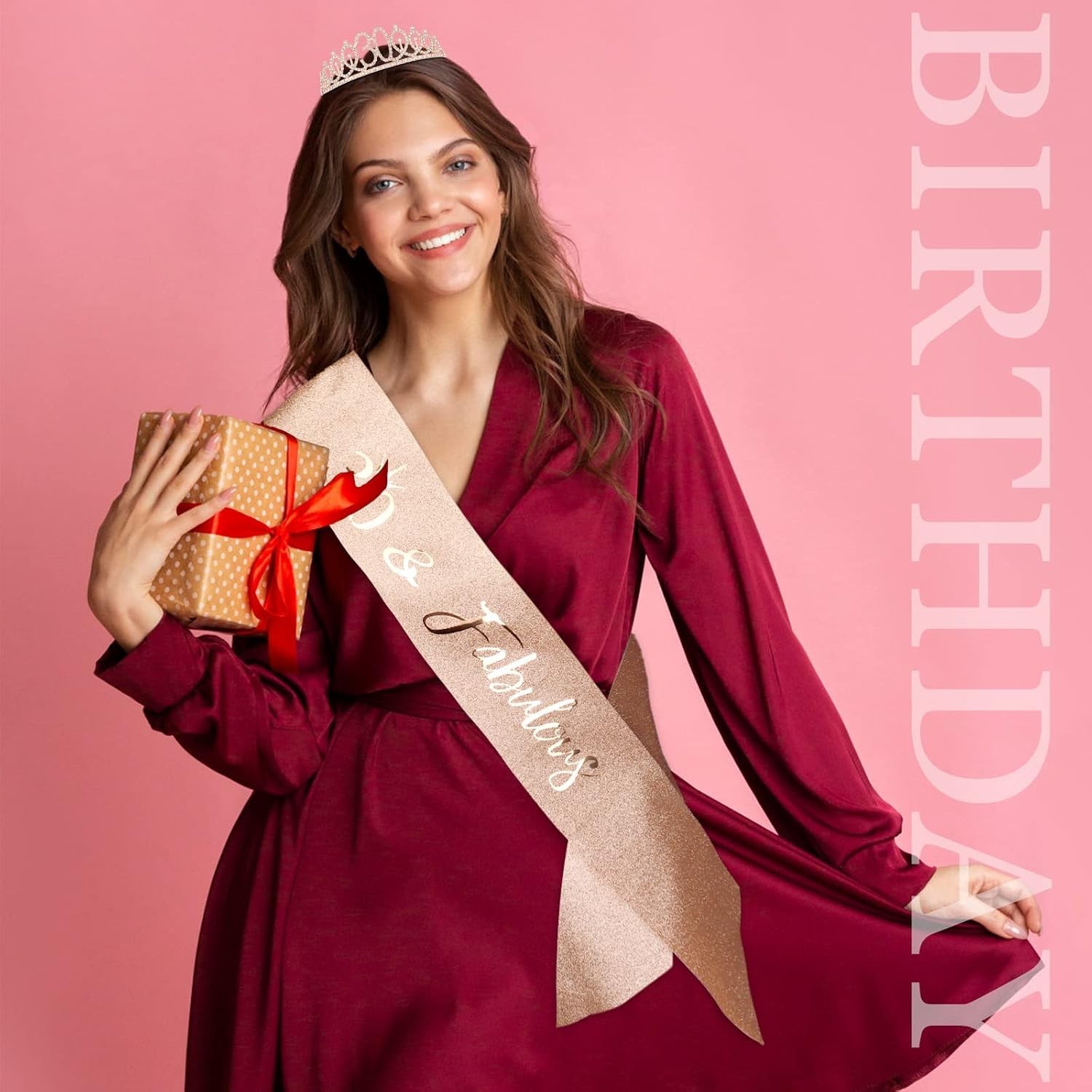 Dazzling 30th Birthday Tiara and Sash Set – Perfect for Instagram-Worthy Moments