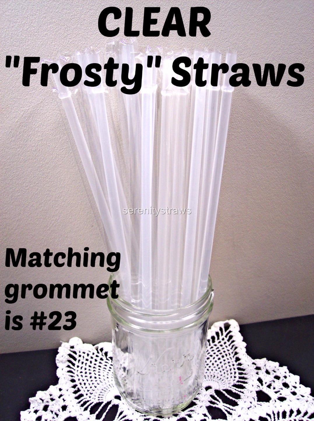 “FROSTY” STRAWS, 9/32″ X 9″ or 11″, Solid Frosty Colors, Reusable