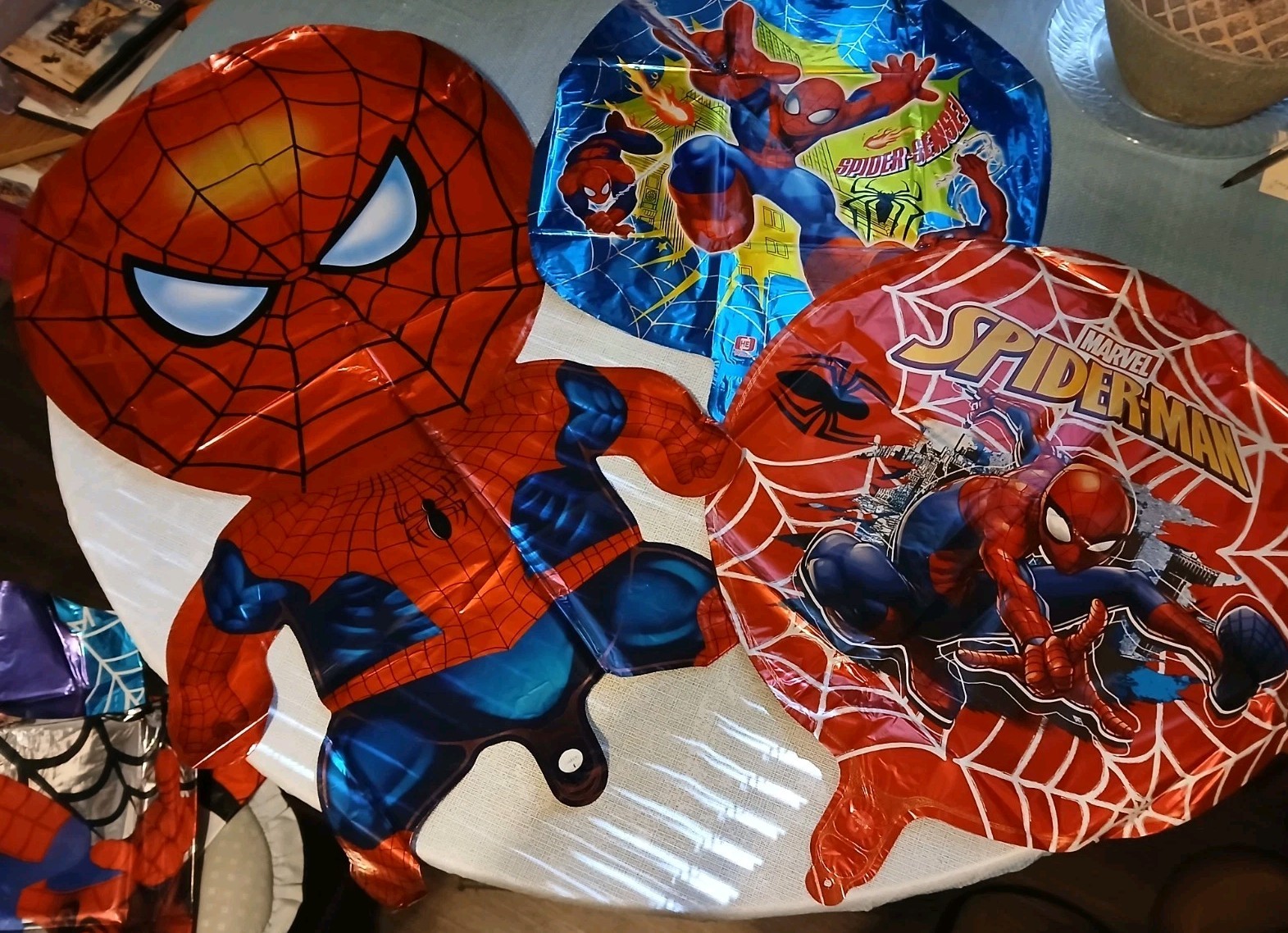 Spiderman Theme Happy Birthday Party Decoration 38 Pcs Balloons Letters Pics NEW