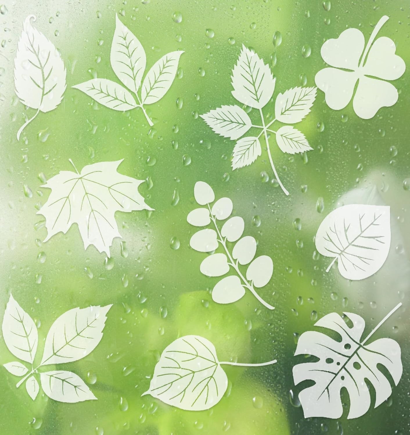 Window Clings for Birds, 26 Pcs Decals to Prevent Bird Strikes Clear
