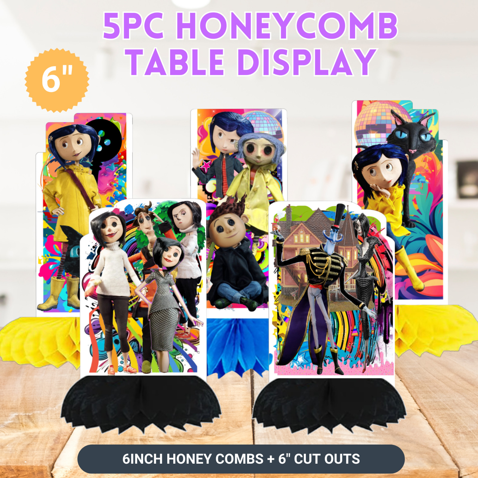 CORALINE birthday party supplies favor centerpiece decoration event theme