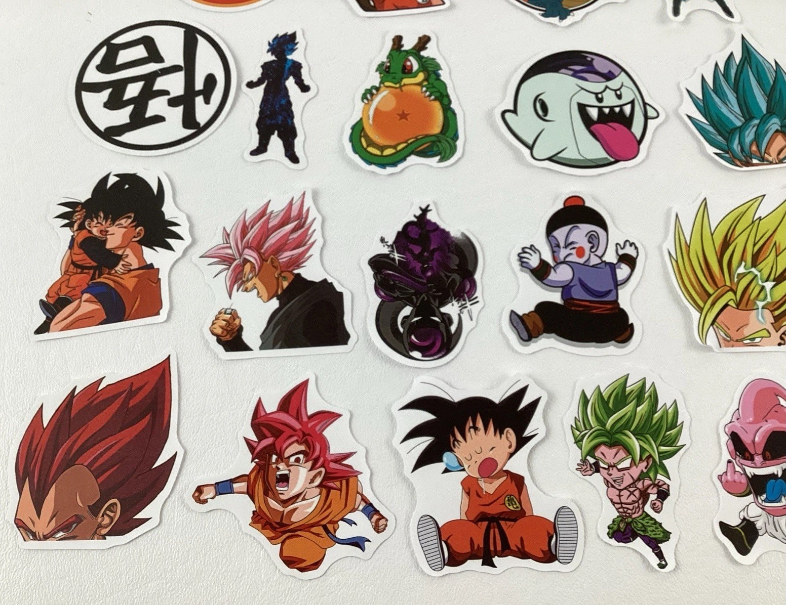 Dragon Ball Z Stickers 46 Lot Birthday Party Favors Medium Size Assorted