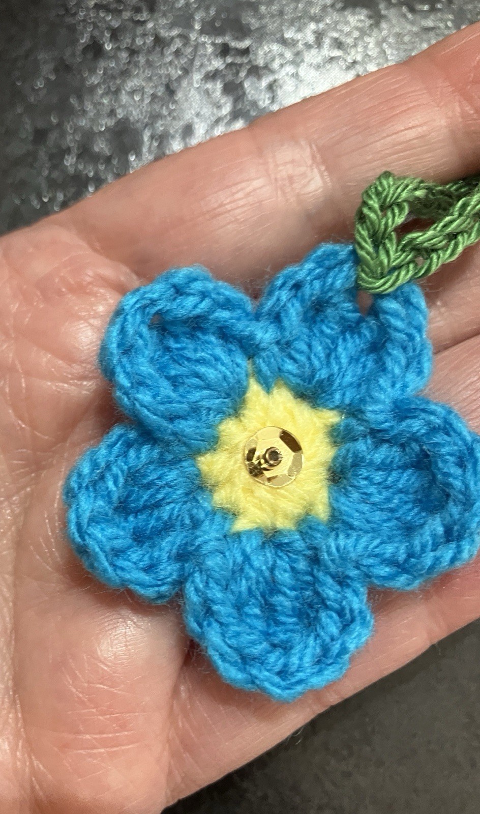 🌸Hand Crochet Sequins Window Flowers Bunting Caravan SUMMER Camper Gift