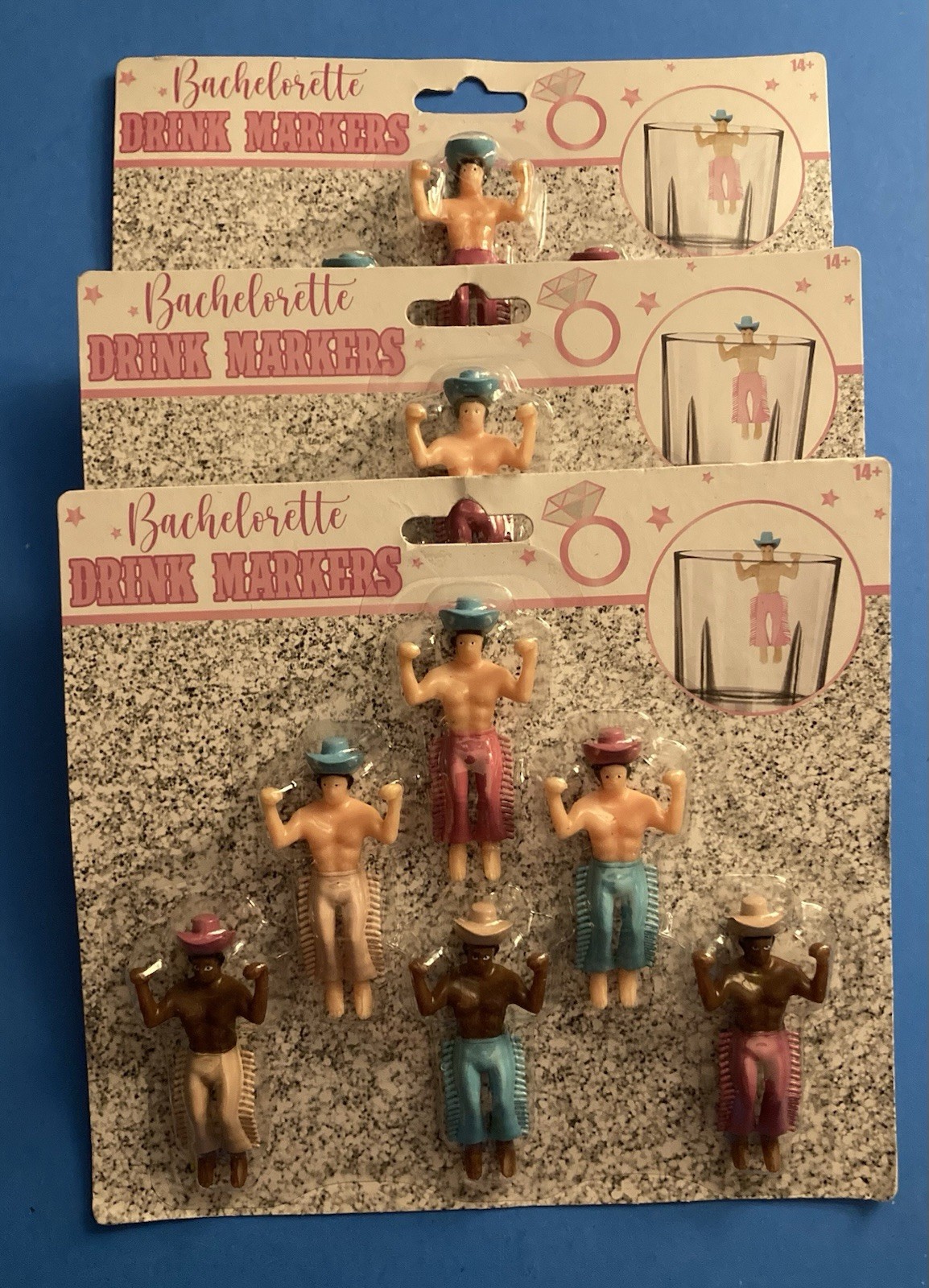 Drinking Buddies. Disco Cowboys Drinking Buddies / Decor Bachelorette. Lot of 3