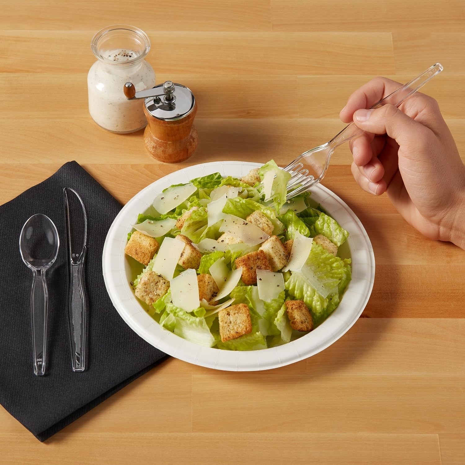 Heavy-Weight Polystyrene Forks, Clear, 1000 Ct