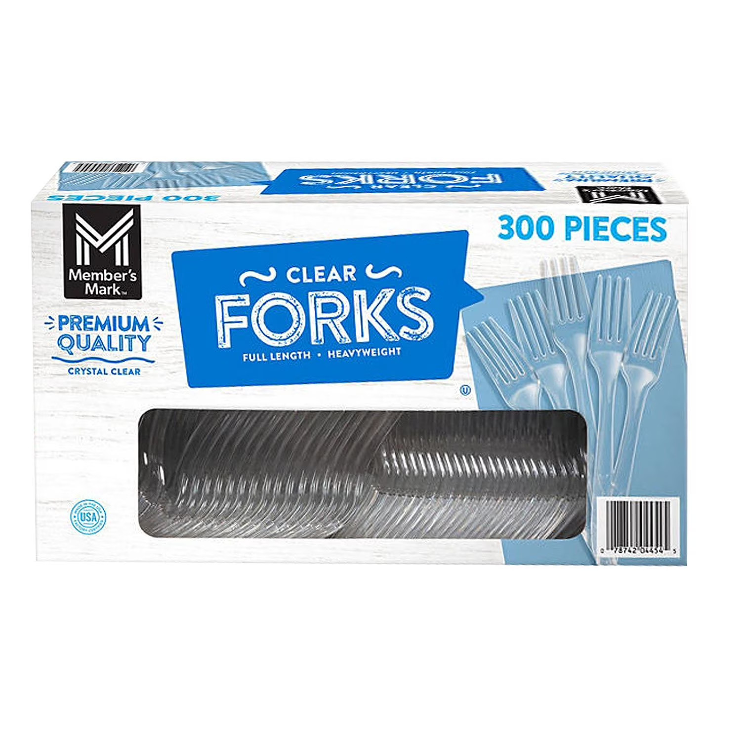 Member’s Mark Clear Plastic Forks, Heavyweight (300 ct.) Great Price