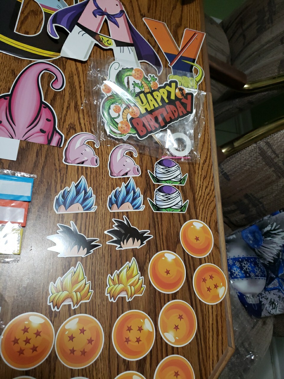 Dragon Ball Z Party Supplies Over 50 Pcs (24 Balloons, 24 Cupcake Toppers) New