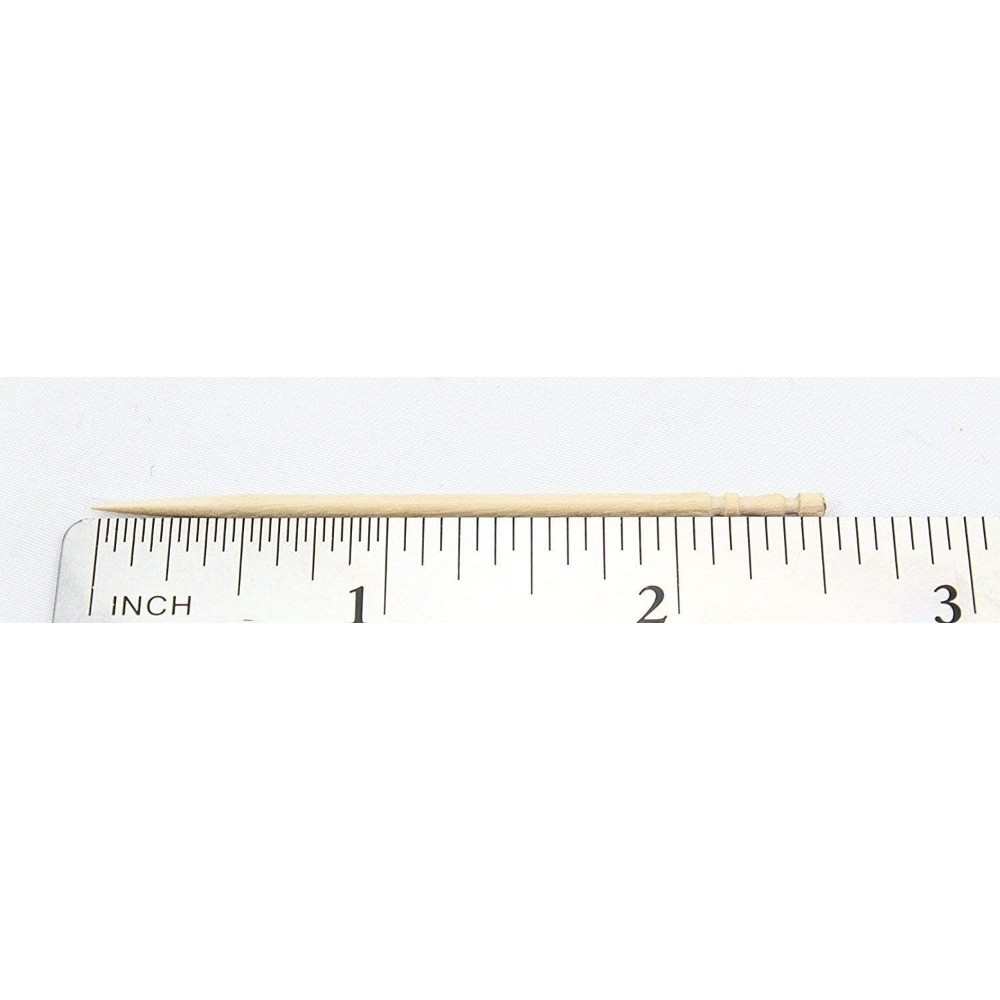 Wooden Toothpicks with Ornate Handle in Holder Container 2 Packs of 500 Total
