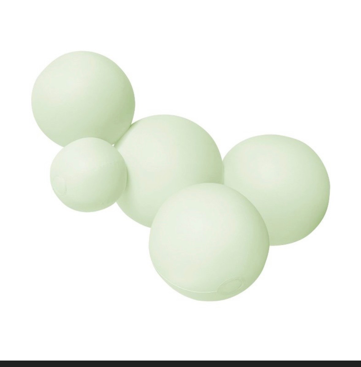 Minnidip ballon garland 5 cluster in blush matte and matcha matte