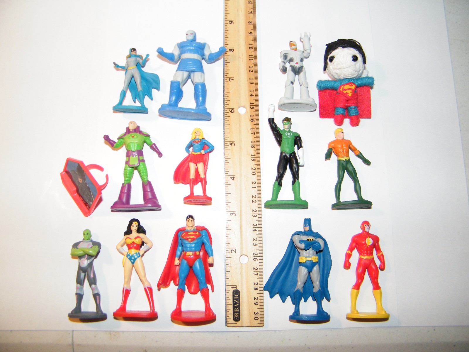 Justice League Cake Toppers Set of 14 with 12 Figures, DC Doll, Hero Ring Fun!
