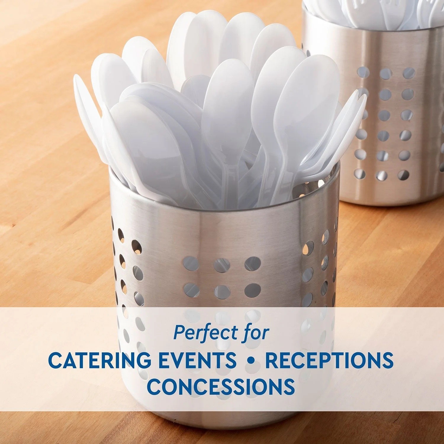 Member’s Mark Heavyweight White Plastic Spoons(600 ct.) Free Shipping