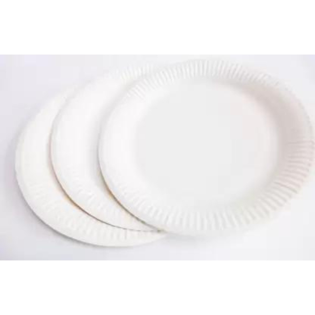 Paper Plates White Disposable Dishes for Wedding Catering Parties 7 and 9 inch