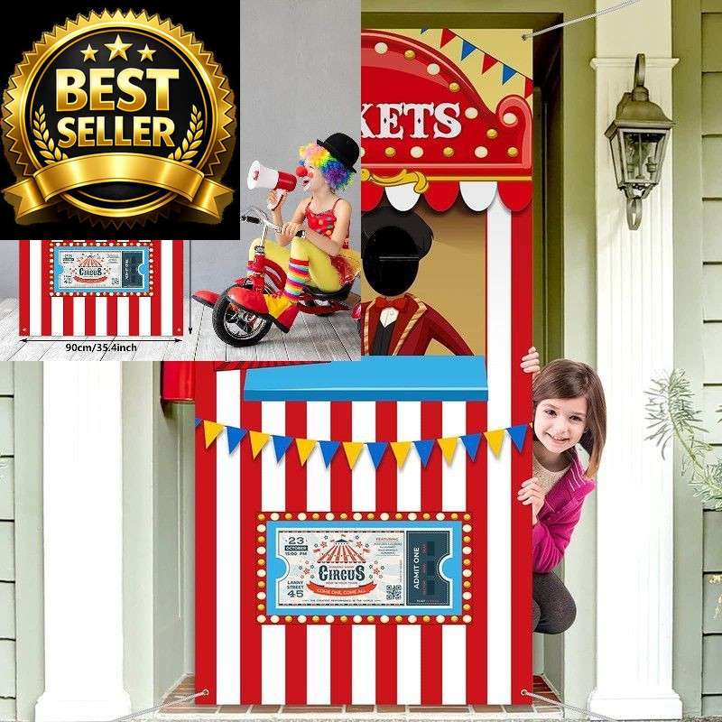 Carnival Circus Theme Party Decorations, Halloween Photo Multi Color
