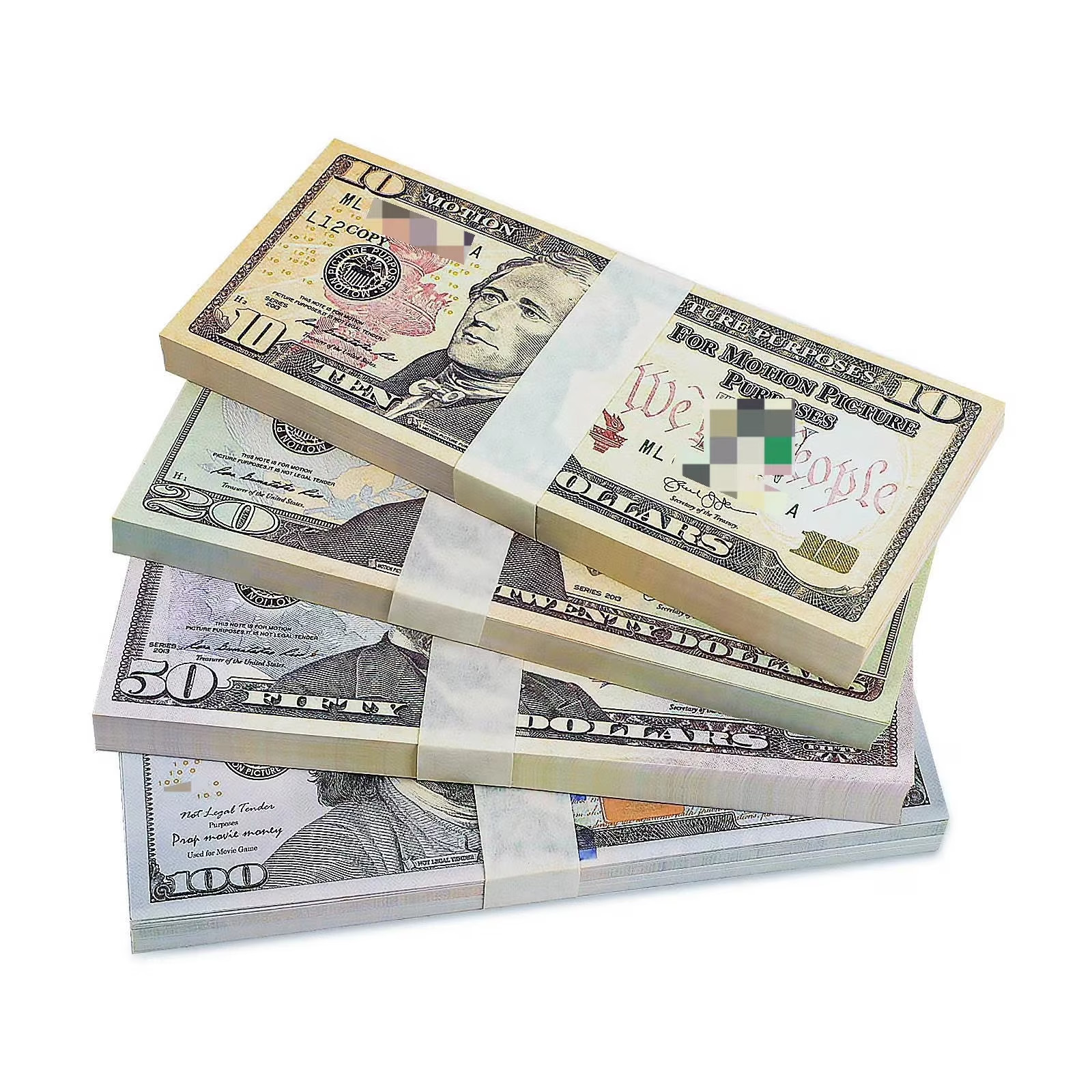 New Money Props Toy Play Fake Bills f Video Learning Education Toys10/20/50/100