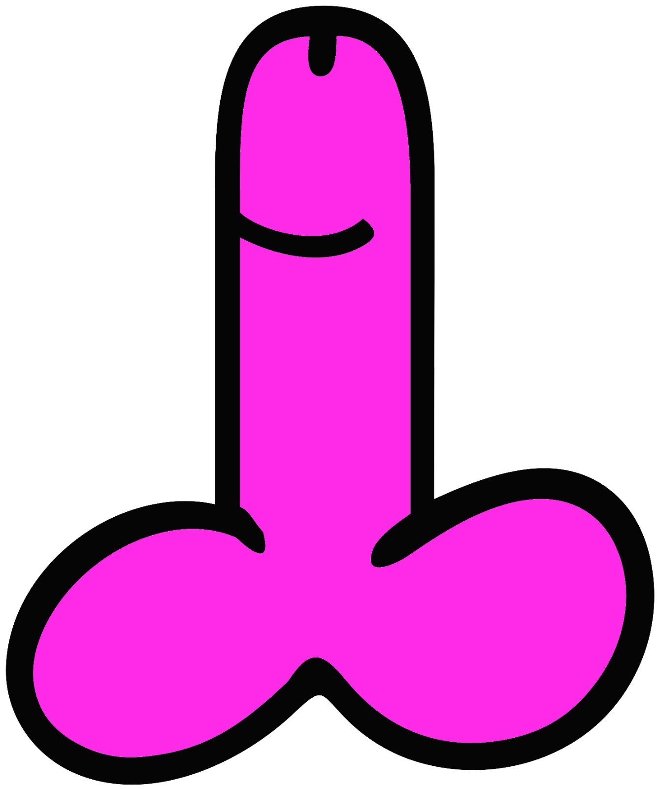 Shaped Vinyl Pink Penis Stickers laptop hen doo LGBT adult humour cock willy fun