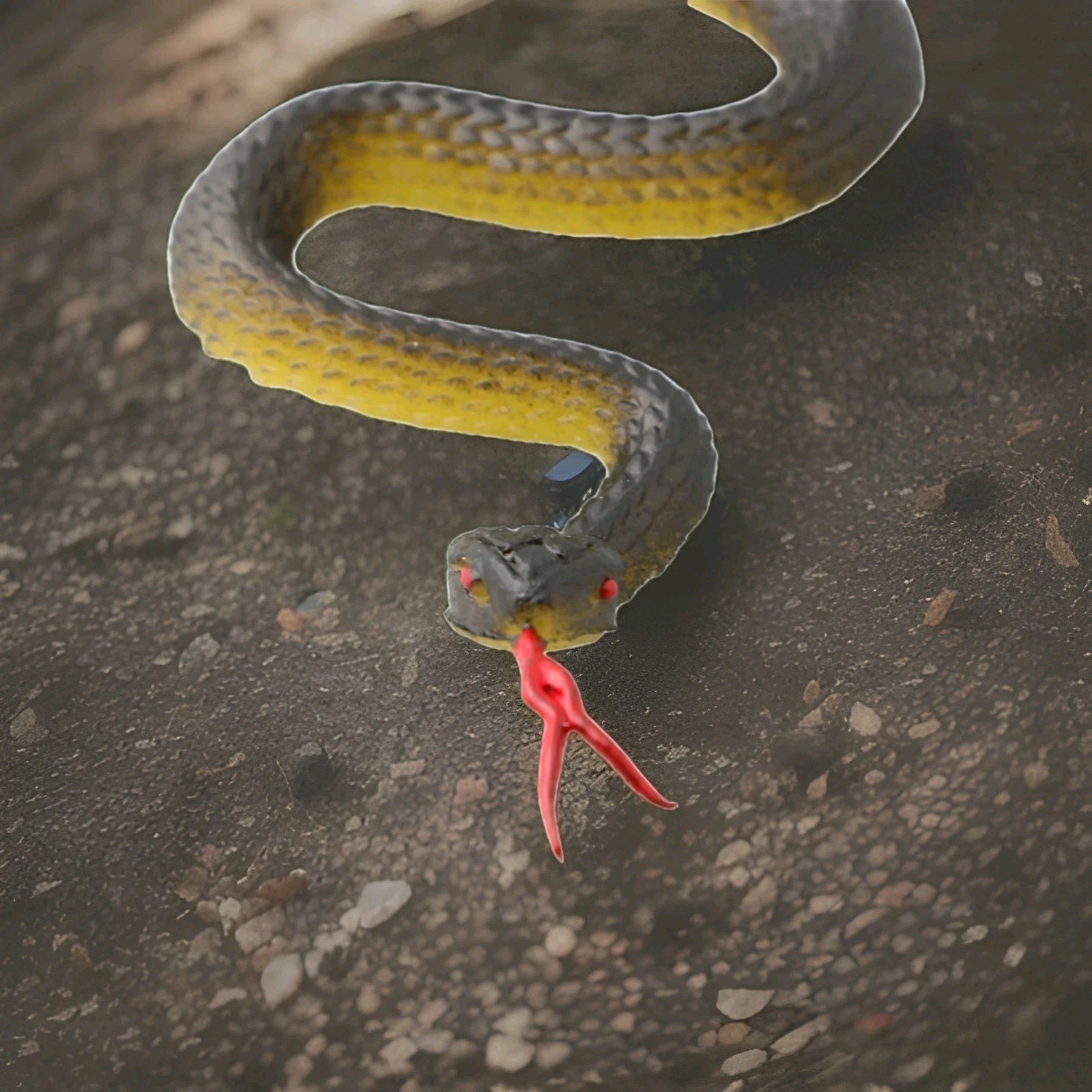 Realistic Rubber Fake Snake Halloween Prop Joke Prank 1 Foot Long New