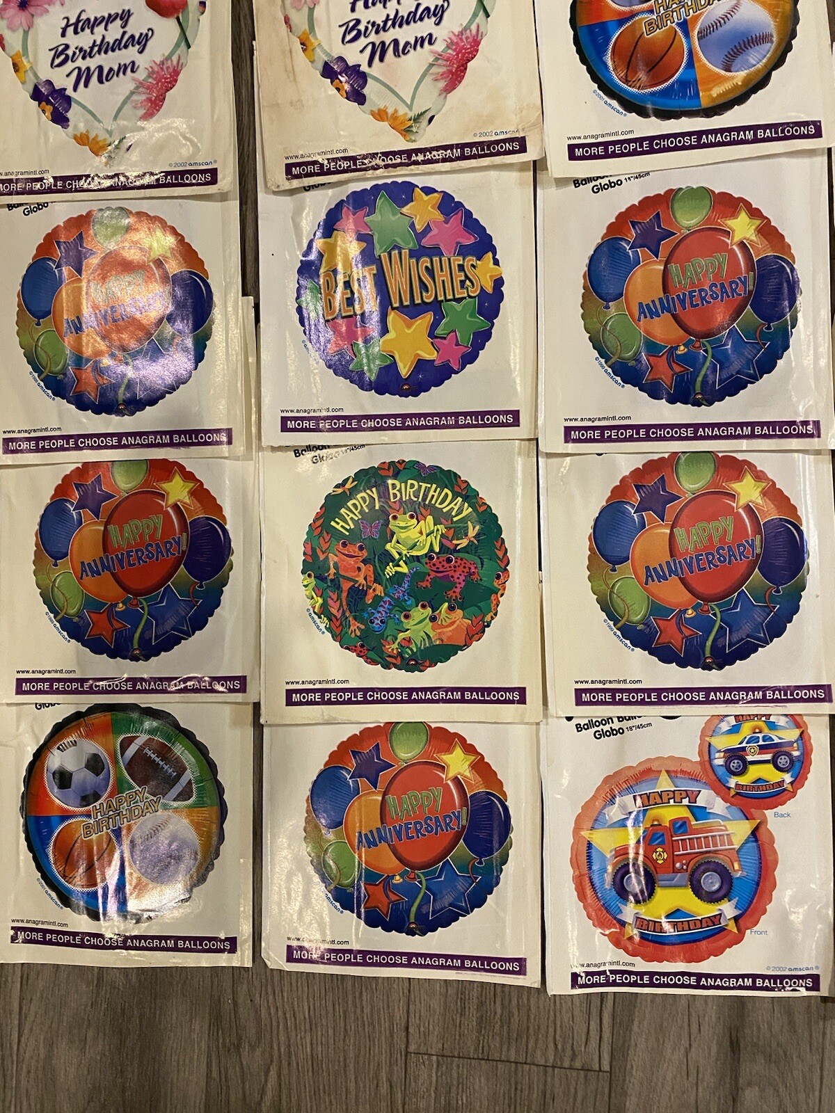 Lot of Mylar/Foil Balloons 46 All Occasion Vintage