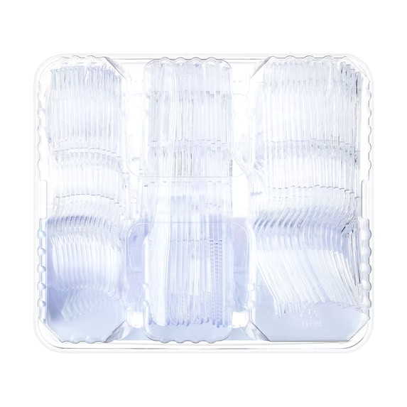 Great Value Clear Plastic Assorted Cutlery, 192 Count
