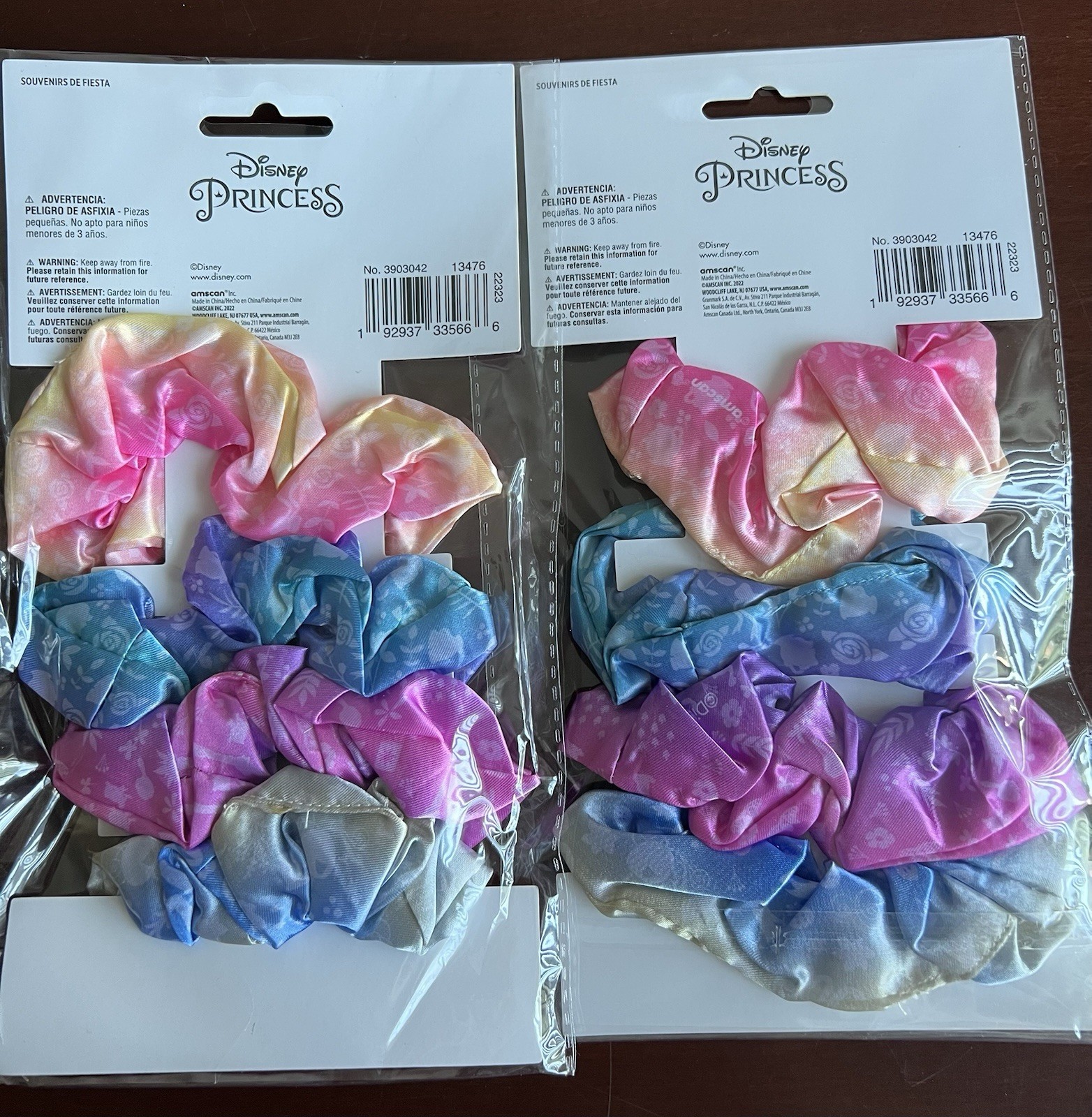 Disney Princess New Party Favors Sash Set & Scrunchies