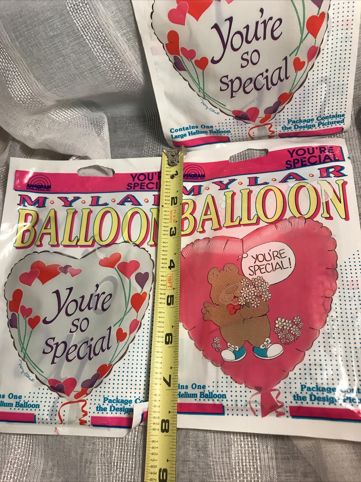 ANAGRAM MYLAR Balloons (3) NEW unopened pkgs NOS USA YOU’RE SPECIAL All Occasion