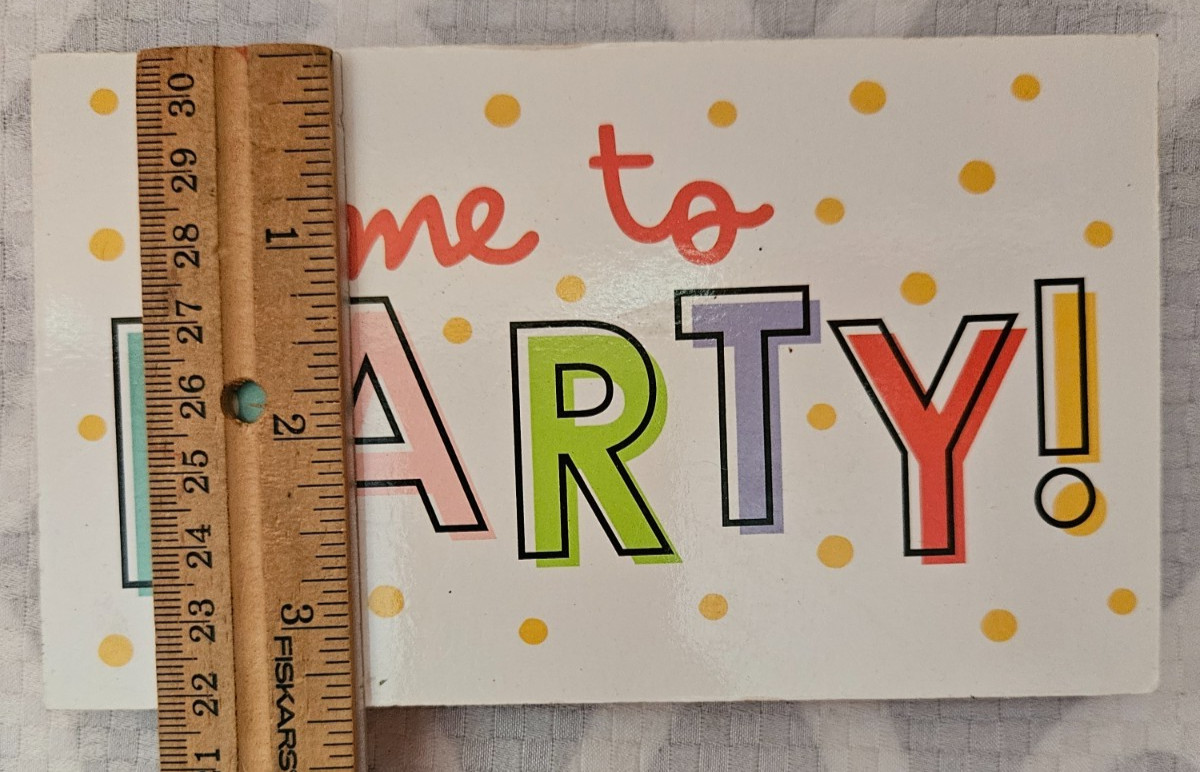 Colorful “Time To Party” Wooden Block Sign/ All Occasion Party Block/