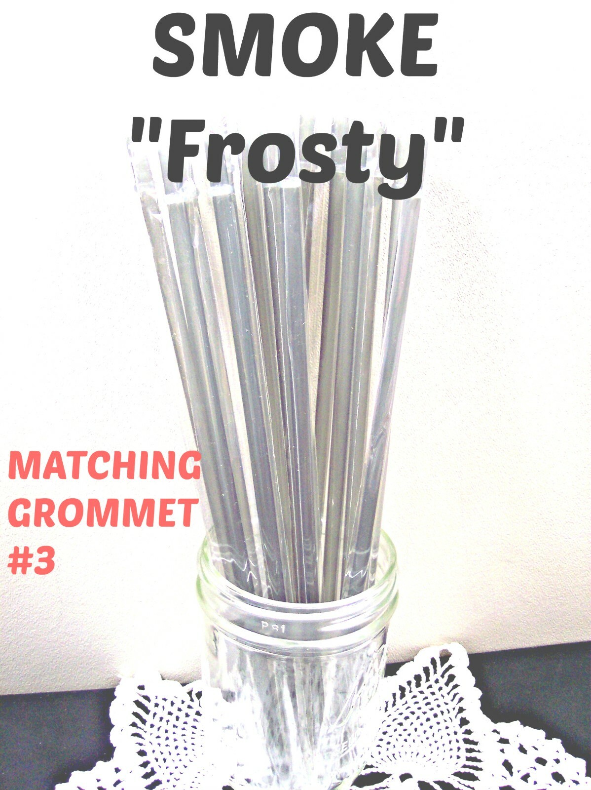 “FROSTY” STRAWS, 9/32″ X 9″ or 11″, Solid Frosty Colors, Reusable