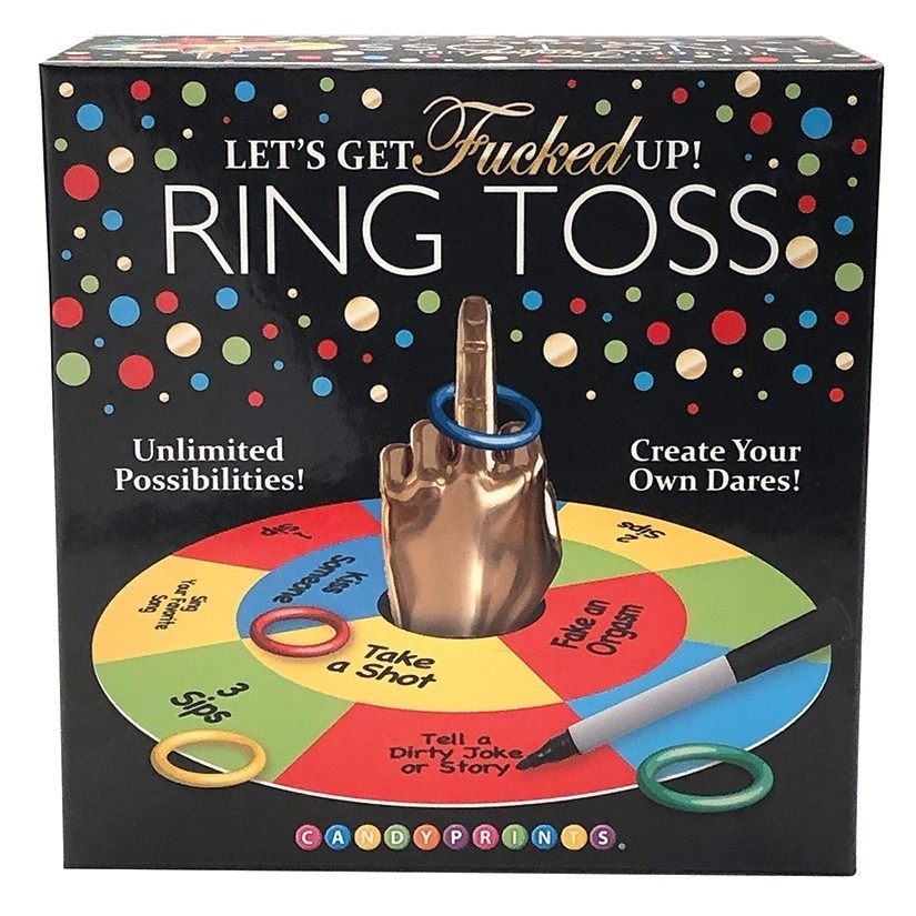 Let’s Get F*cked Up Ring Toss Drinking Party Game Fun Bar Outdoor Bachelorertte