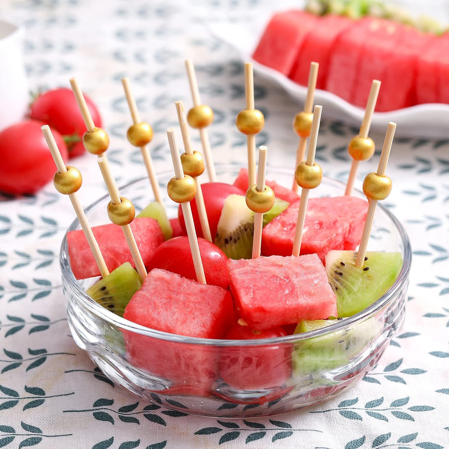 200 Pcs Cocktail Picks, 4.7 Inch Toothpicks for Appetizers, Bamboo Cocktail Stic