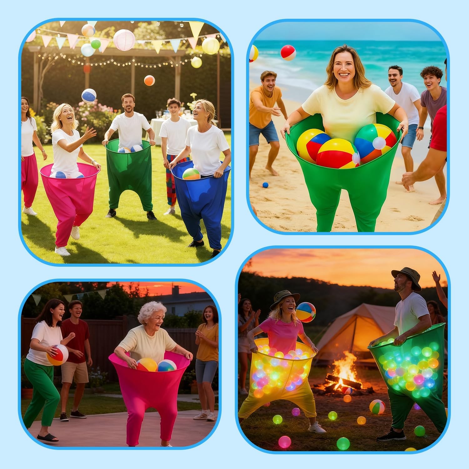 Granny Pants Yard Game Set, 2 PCS Granny Pants Family Party Outdoor Game with…