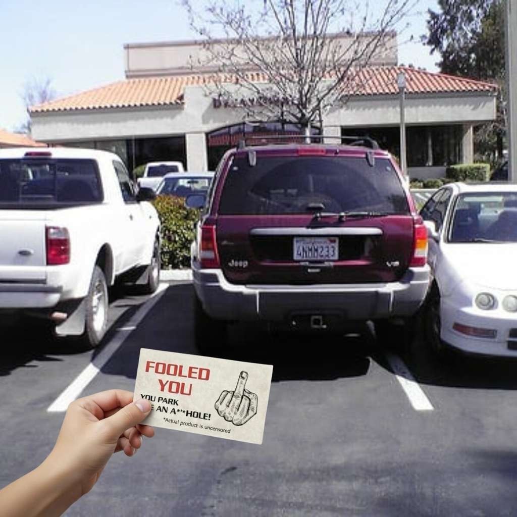 Bad Parking Cards – Fake $50 Bill Look Cards with Hilarious Message 50pack