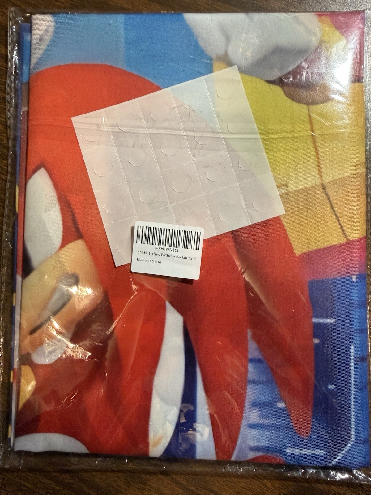 Sonic the Hedgehog 5’x3′ Happy Birthday Backdrop Photo Op Banner