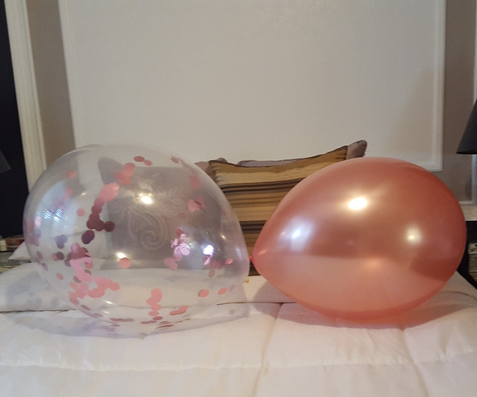 Rose Gold with Confetti Balloons Set – 18 Inch, Pack of 18 – Asherah’s Goods