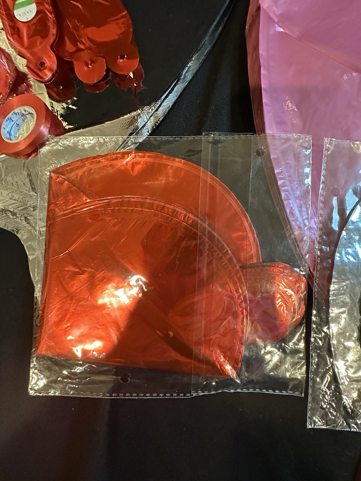 NEW Mylar Balloons Red Hearts Balls Huge Lot Of 82 For Party, Love & Marriage