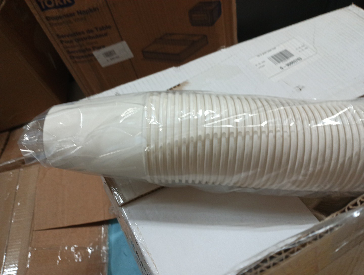 10 oz Paper Disposable Drinking Cups 1000 count 1 Case Hot/Cold White Cups, 022