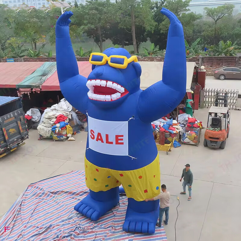 26ft Giant Inflatable Gorilla Fireworks Rocket Fire Arrow Replica Huge Cartoon