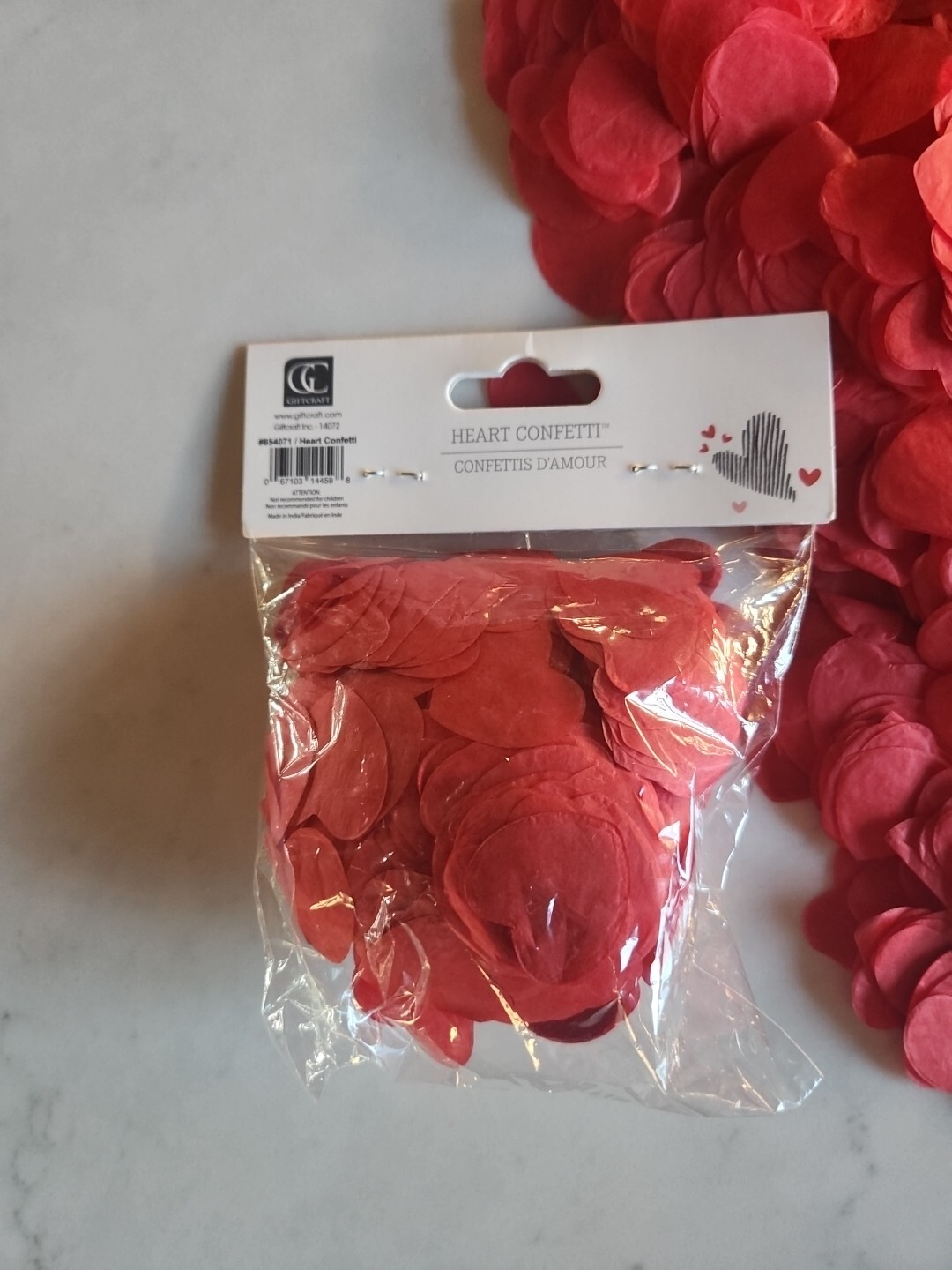 1 oz Bag Red Hearts Confetti Scatter Wedding’s Valentine’s New